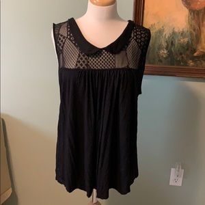 Ana 2x Black sleeveless top